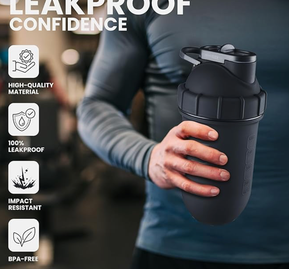 Gym Protein Shaker Bottle Advanced Workout Companion for Protein Mixes